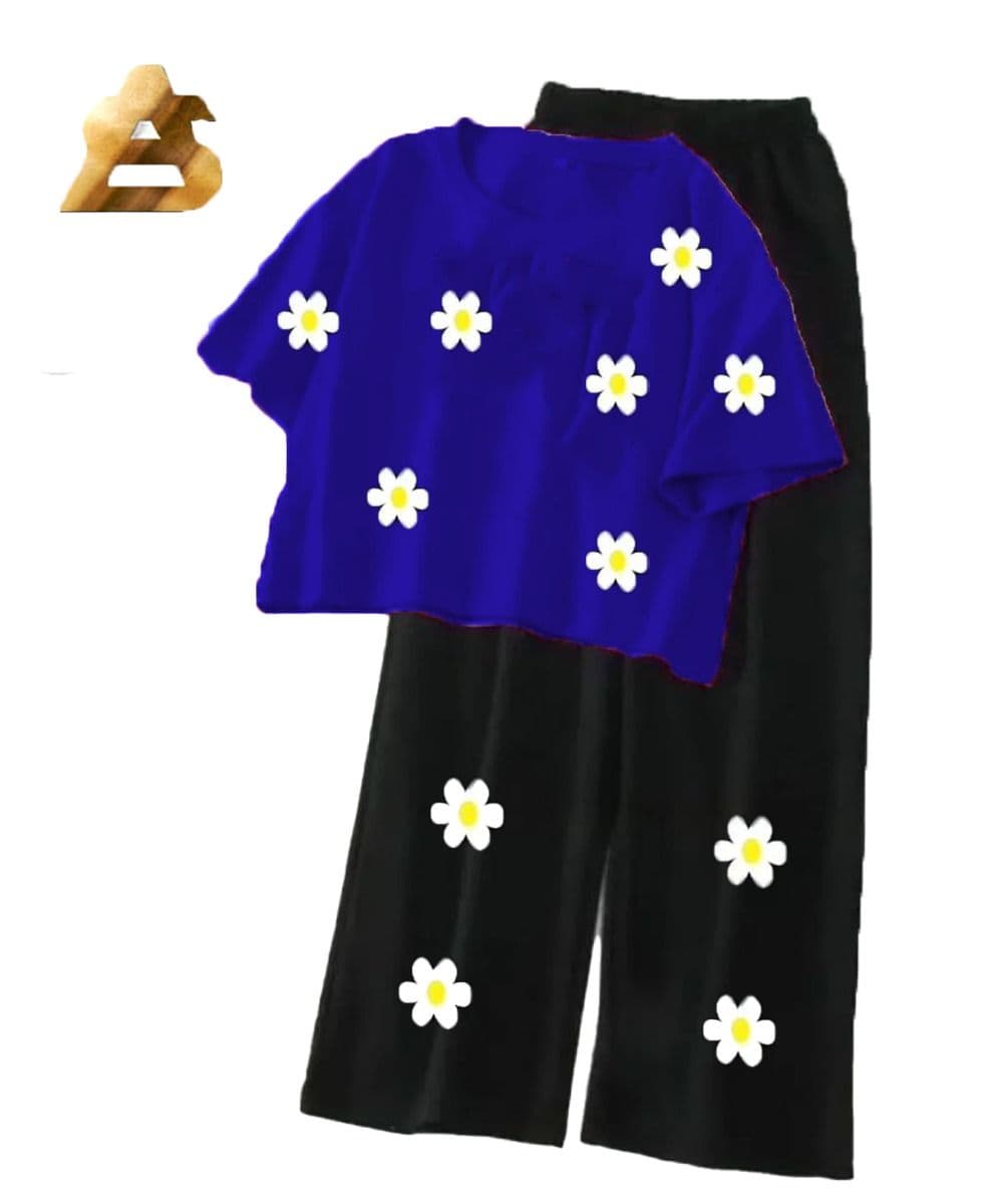 High Quality Casual Suits for Women Printed Crop Tshirt With Plaazo image 6