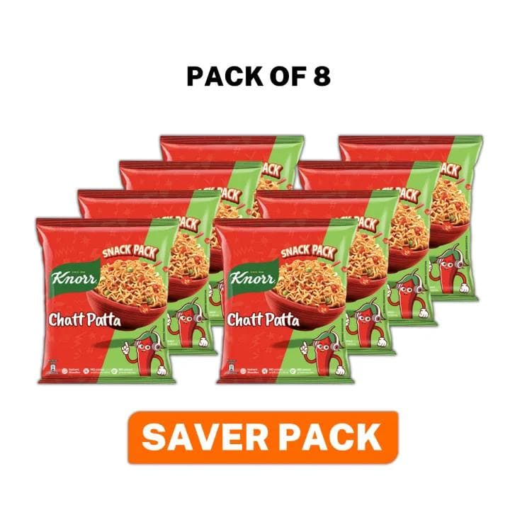 Pack of 8 Knorr Noodles Chatpatta - 50G image 1