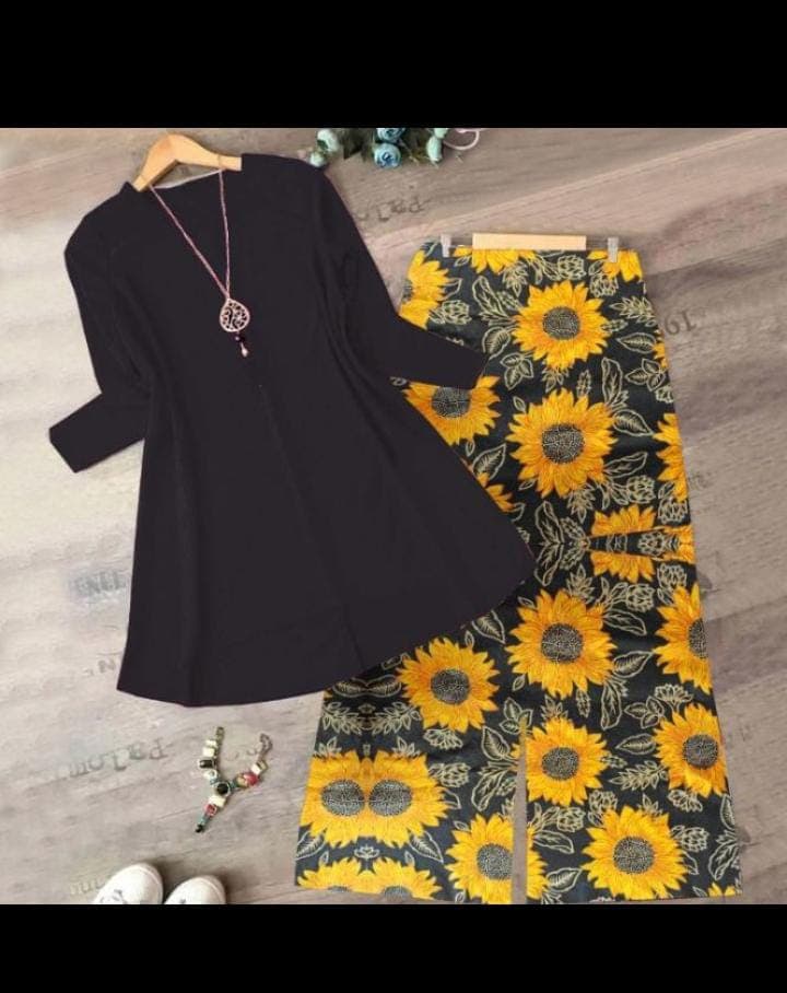 1 Set Tracksuit Set Home Women Summer Blouse Trousers Loose Lady Summer Suit Casual Tee Shirt Long Pants Women Clothing image 1