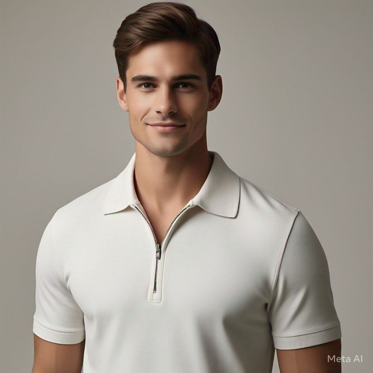 Men Solid Ziper Polo _updated image 3