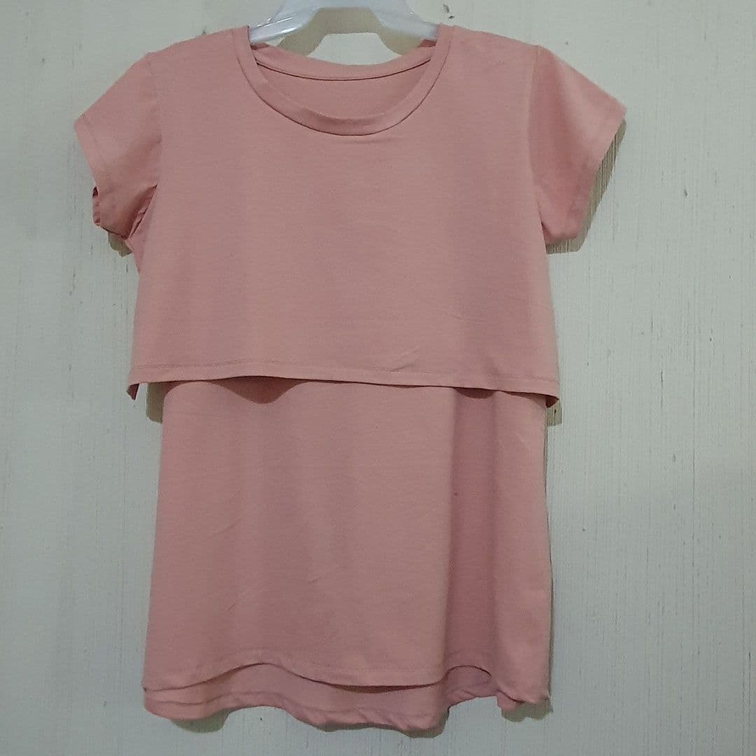 Maternity Casual Wear Women, Maternity Short Sleeve T-Shirt, Breastfeeding Top T Shirt, Breastfeeding Nursing Shirt, Tee Shirt for Women image 5