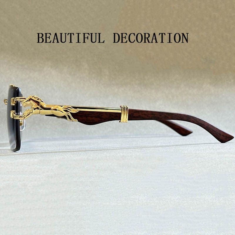 2024 Square Sunglasses For Men New Luxury Vintage Designer Rimless Sunglasses Women Trendy Fashion Glasses Gafas De Sol Hombre image 7