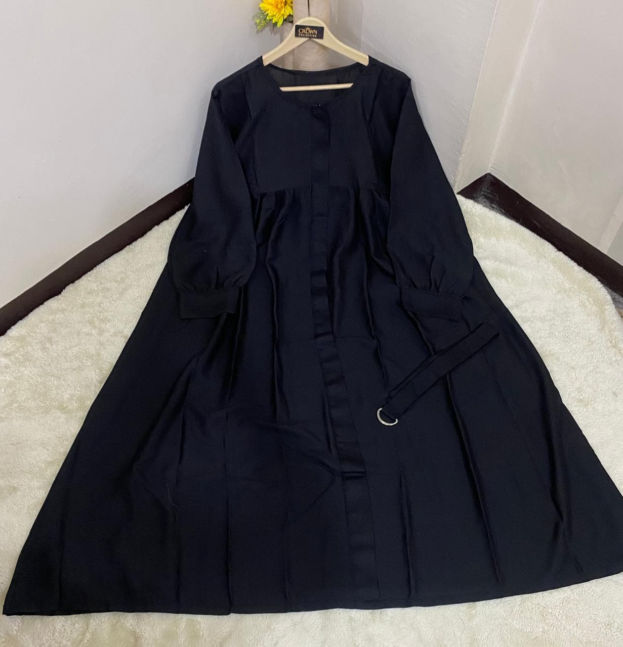 Without Stoller Only Abaya Front Zip With Both Sided Pocket Abaya image 8