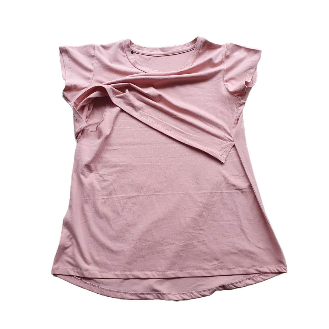 Maternity Casual Wear Women, Maternity Short Sleeve T-Shirt, Breastfeeding Top T Shirt, Breastfeeding Nursing Shirt, Tee Shirt for Women image 4