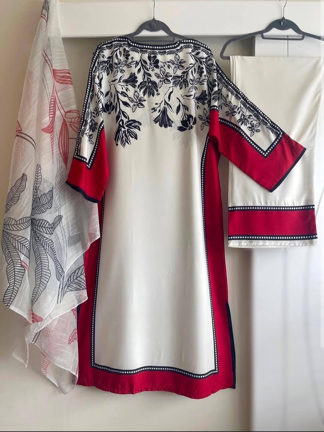 "Stylish Women Dresses stitched Lawn Suits 2 & 3 Piece – Kaftan Style Premium Swiss Lawn Dress for Women's | Summer Girls Shirts & Suits for Girls – Trendy Girls Shirt & Women Dresses Lawn Collection 2025" image 5