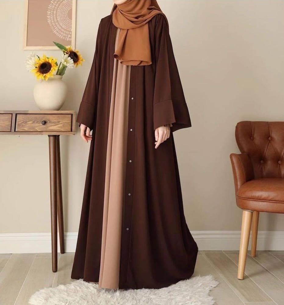 Premium Georgette Full Abaya with Stoller – Elegant & Comfortable image 5