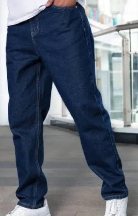 Jeans For Men's | Blue & Black Stretchable Denim : Export Quality image 1
