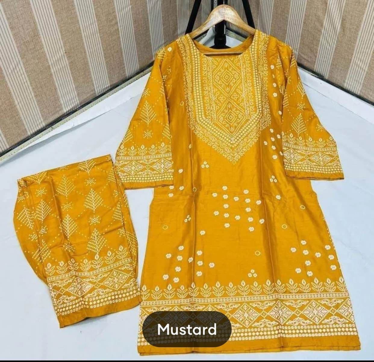 Clothing Collection Stitched New chunri 2pc Dress for Women - Dress For Girls - Dress For Women - Stitched Suit for Girls - Stitched Suit For Women image 6
