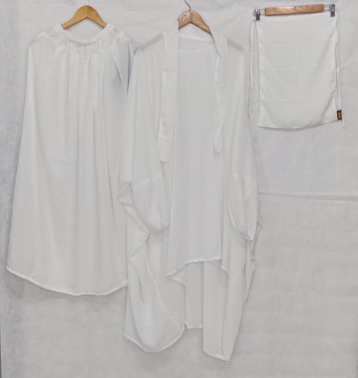 Nikab, Jilbab and Skirt 3pcs Abaya Set For Women | 3pcs Jilbab, Nikab And Skirt Set For Women Casual Wear and Festivals hijab image 5